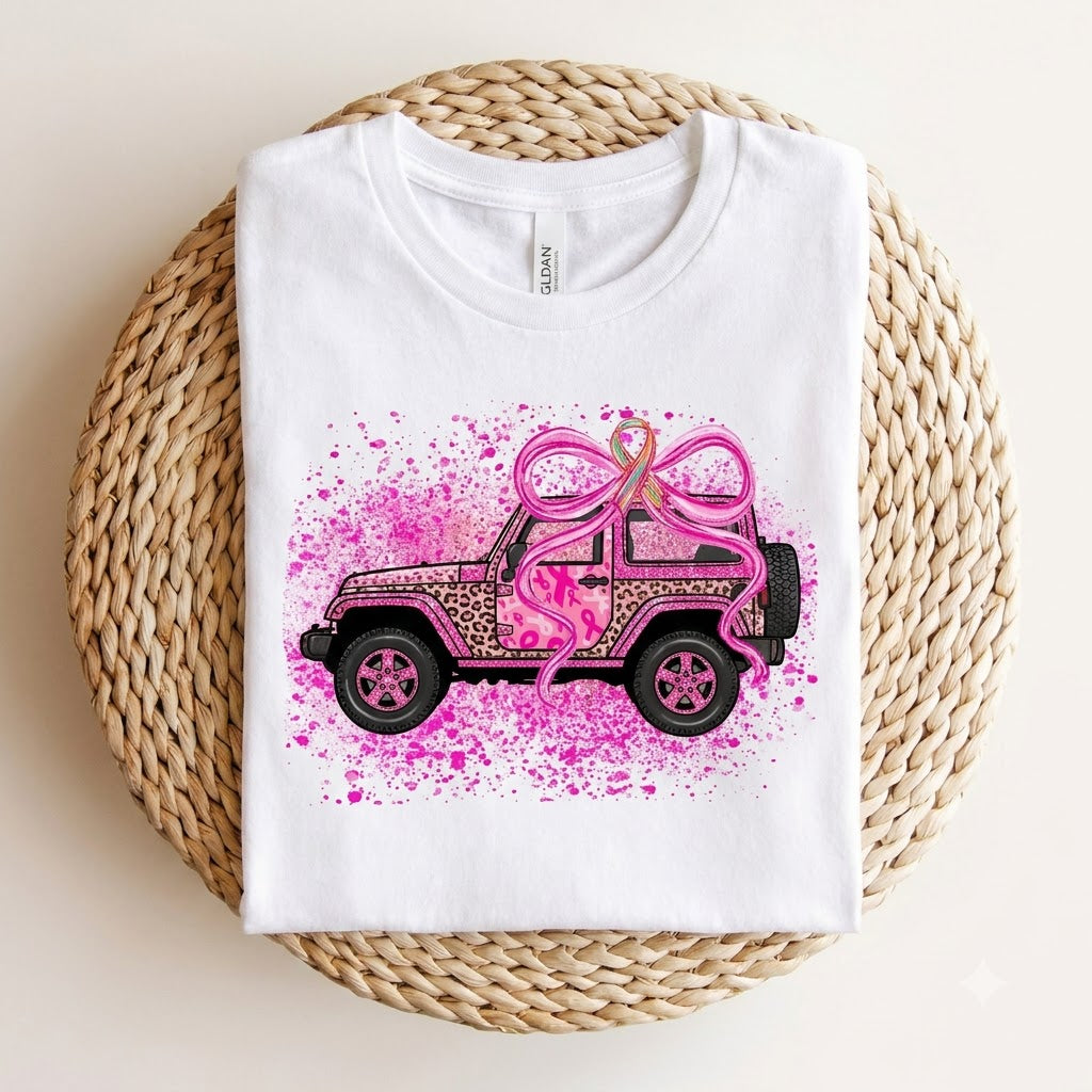 Pink Ribbon Jeep T-shirt Hoodie Sweatshirt