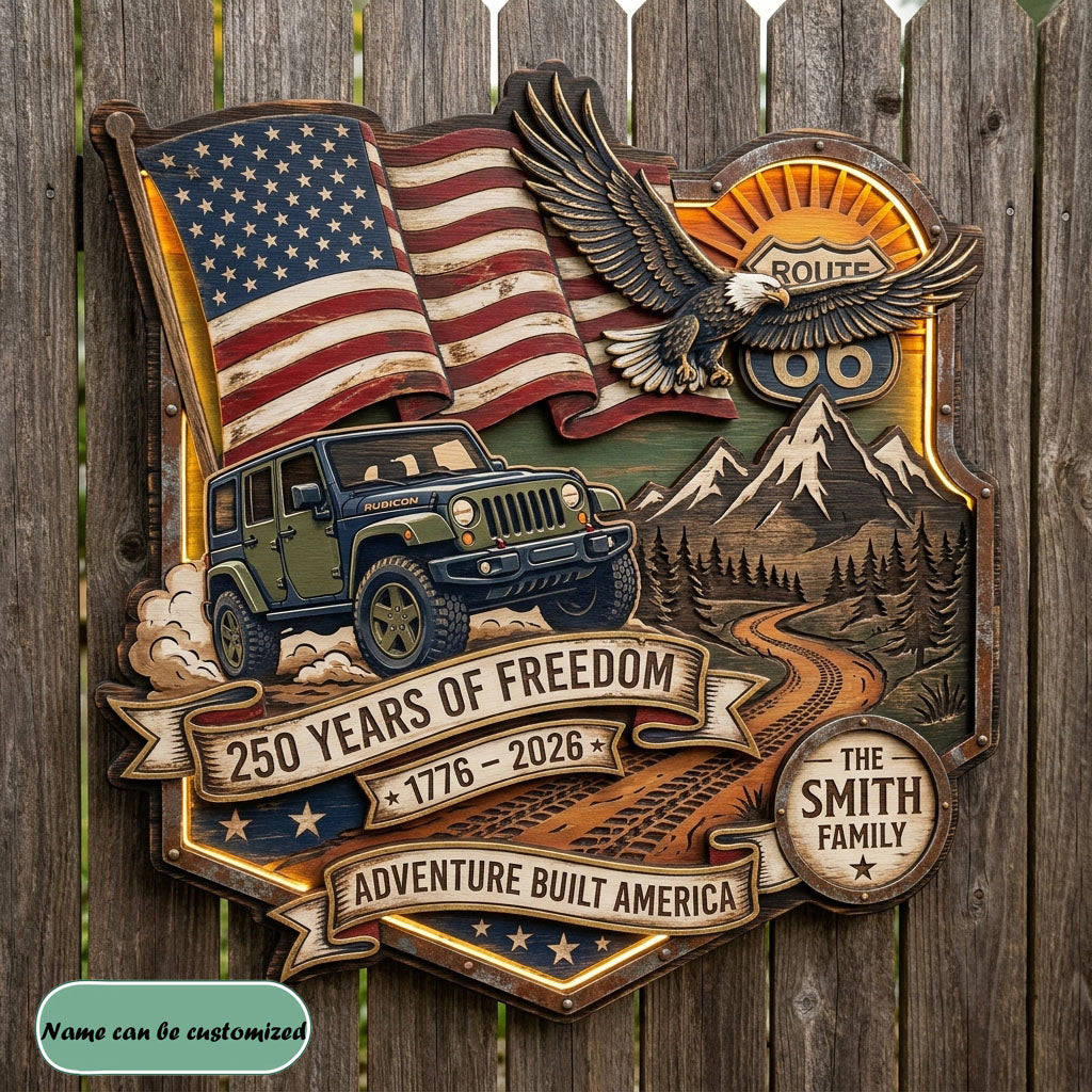 250 Years Of Freedom Personalized Custom Door Sign