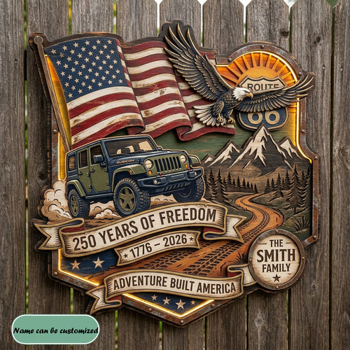250 Years Of Freedom Personalized Custom Door Sign