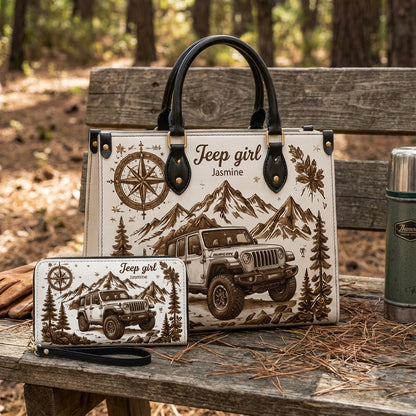 Jeep Girl Adventure Leather Bag + Free Wallet