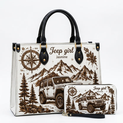 Jeep Girl Adventure Leather Bag + Free Wallet