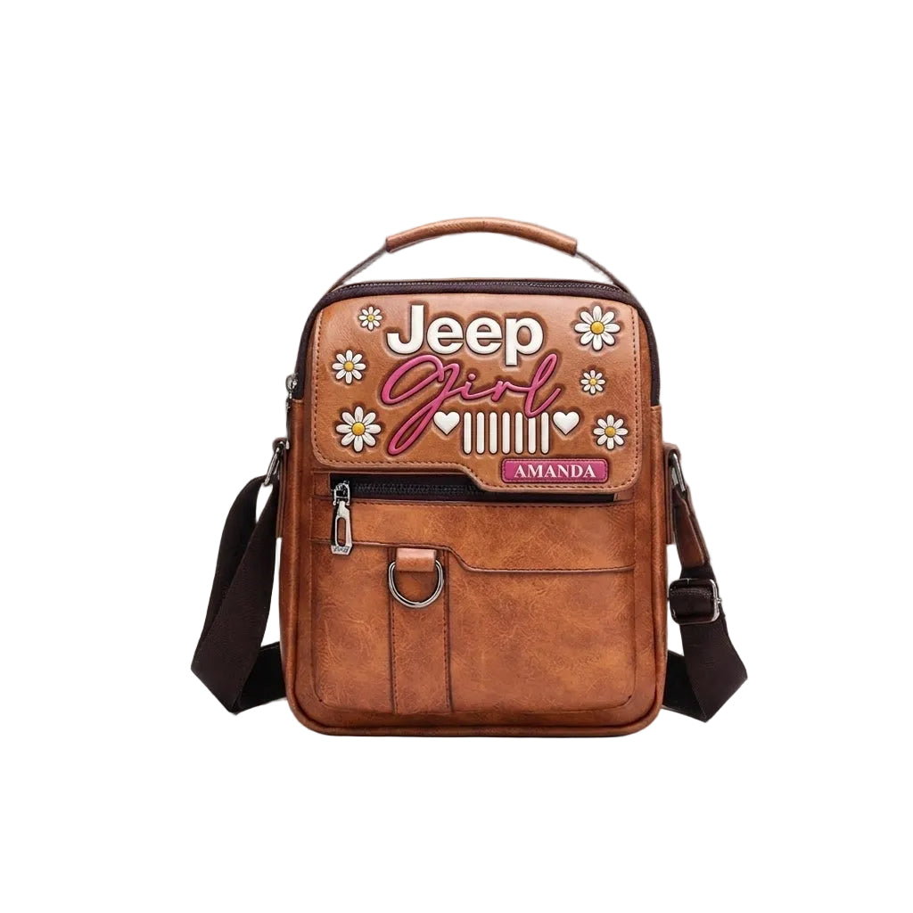 Jeep Girl Daisy Personalized Shoulder Bag