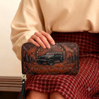 Wild & Free Jeep Personalized Leather Bag + Free Wallet
