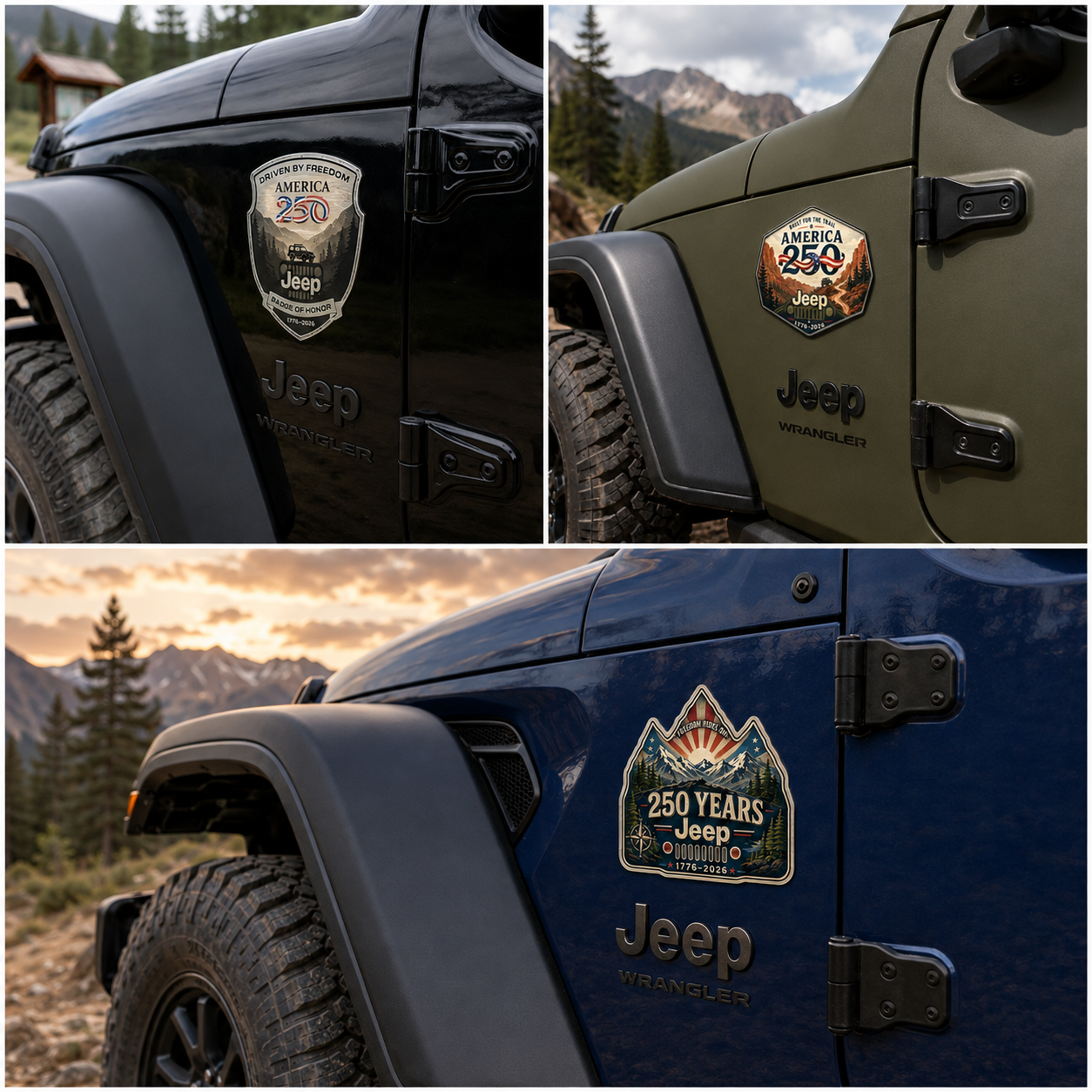 Jeep Anniversary Honor Vinyl Car Magnet