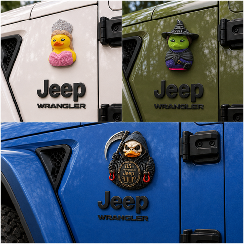 Jeep Duck Vinyl Car Magnet Collection