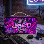 Jeep Girl Personalized Leather Makeup Bag
