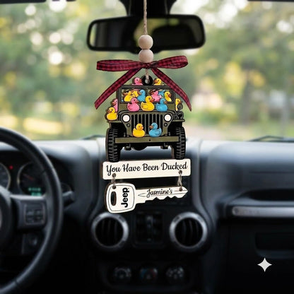You Have Been Ducked Wooden Ornament With Wooden Tag