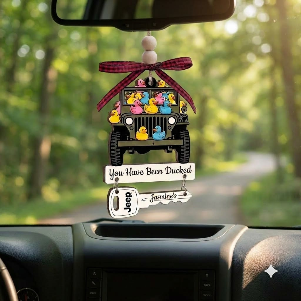 You Have Been Ducked Wooden Ornament With Wooden Tag