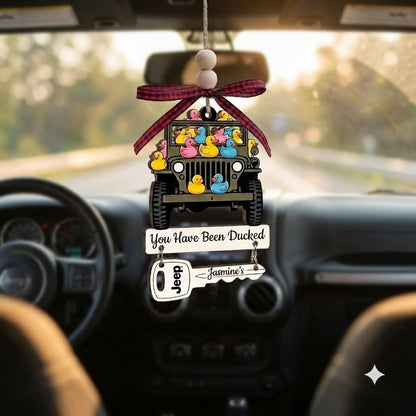 You Have Been Ducked Wooden Ornament With Wooden Tag