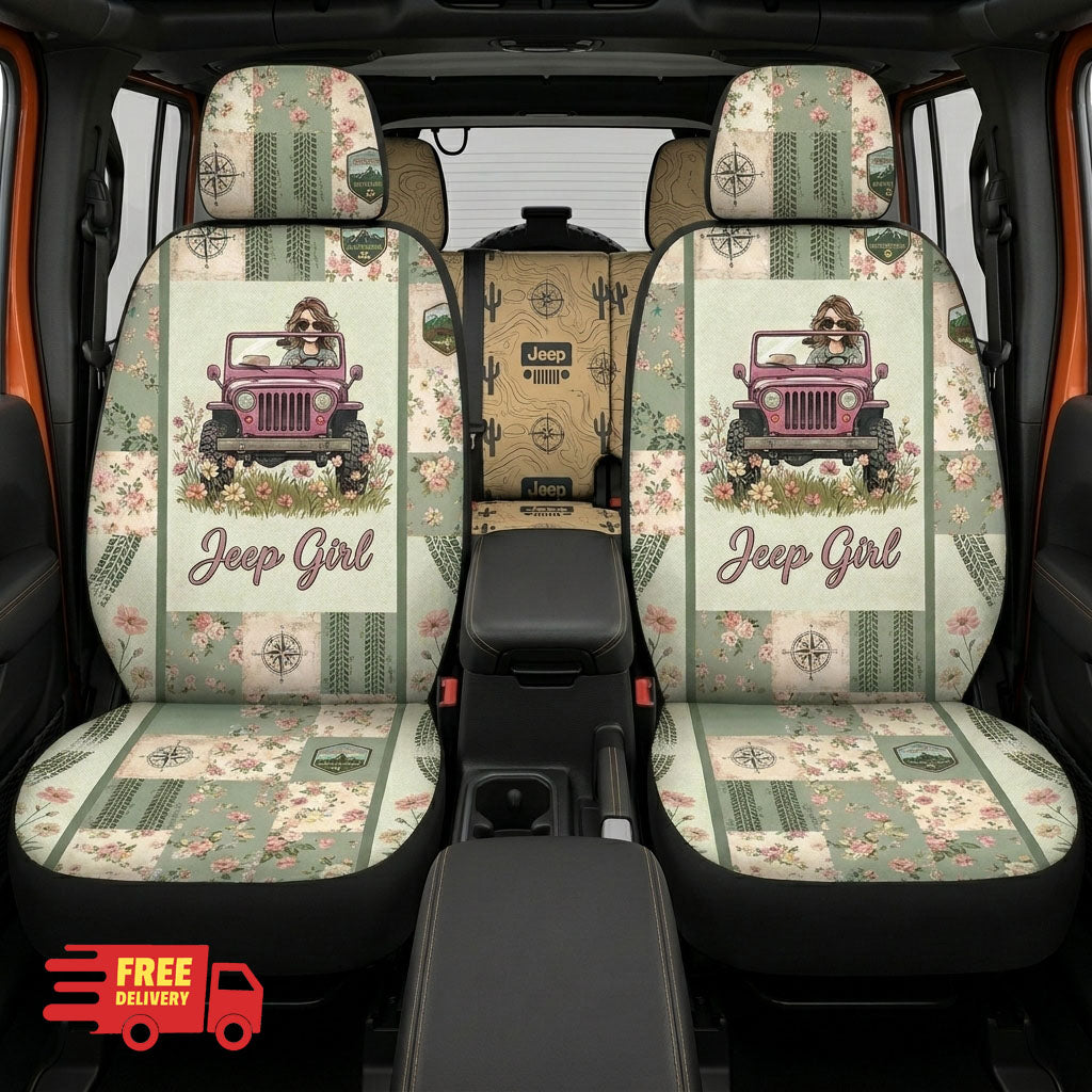Jeep Girl Car Seat Cover