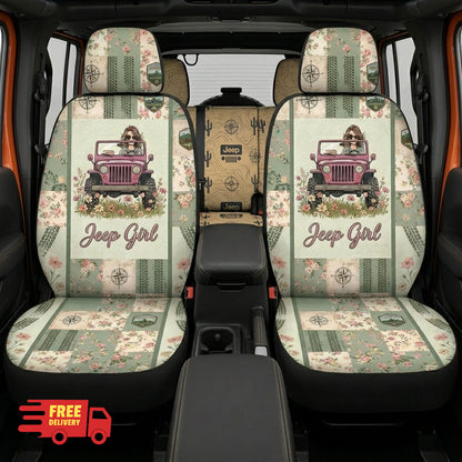 Jeep Girl Car Seat Cover
