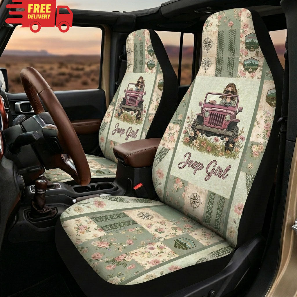 Jeep Girl Car Seat Cover