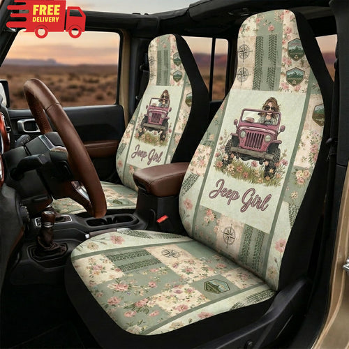 Jeep Girl Car Seat Cover