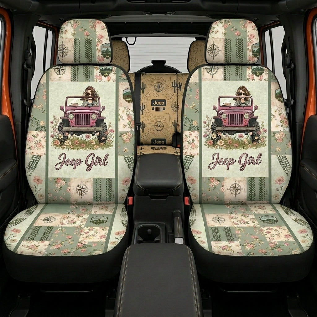 Jeep Girl Car Seat Cover
