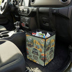 Jeep Off Road Pattern Car Trash Can