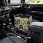 Jeep Off Road Pattern Car Trash Can