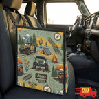 Jeep Off Road Pattern Car Trash Can