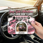 Jeep Girl Adventure Personalized Acrylic Car Visor Clip
