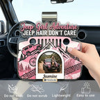 Jeep Girl Adventure Personalized Acrylic Car Visor Clip