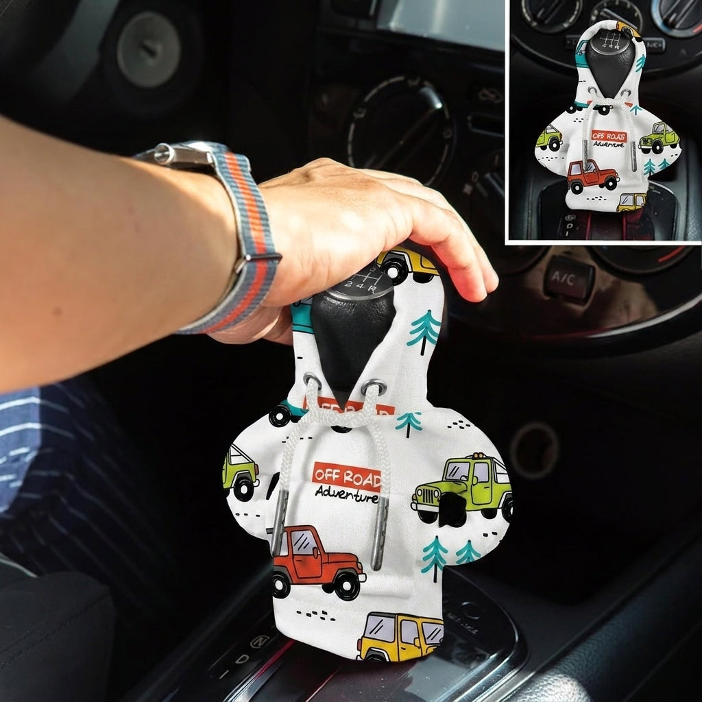 Off-Road Adventure Automotive Gear Shift Hoodie