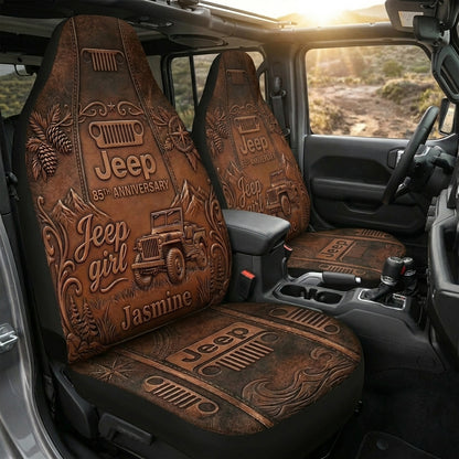 Jeep 85th Anniversary Personalized Car Seat Cover