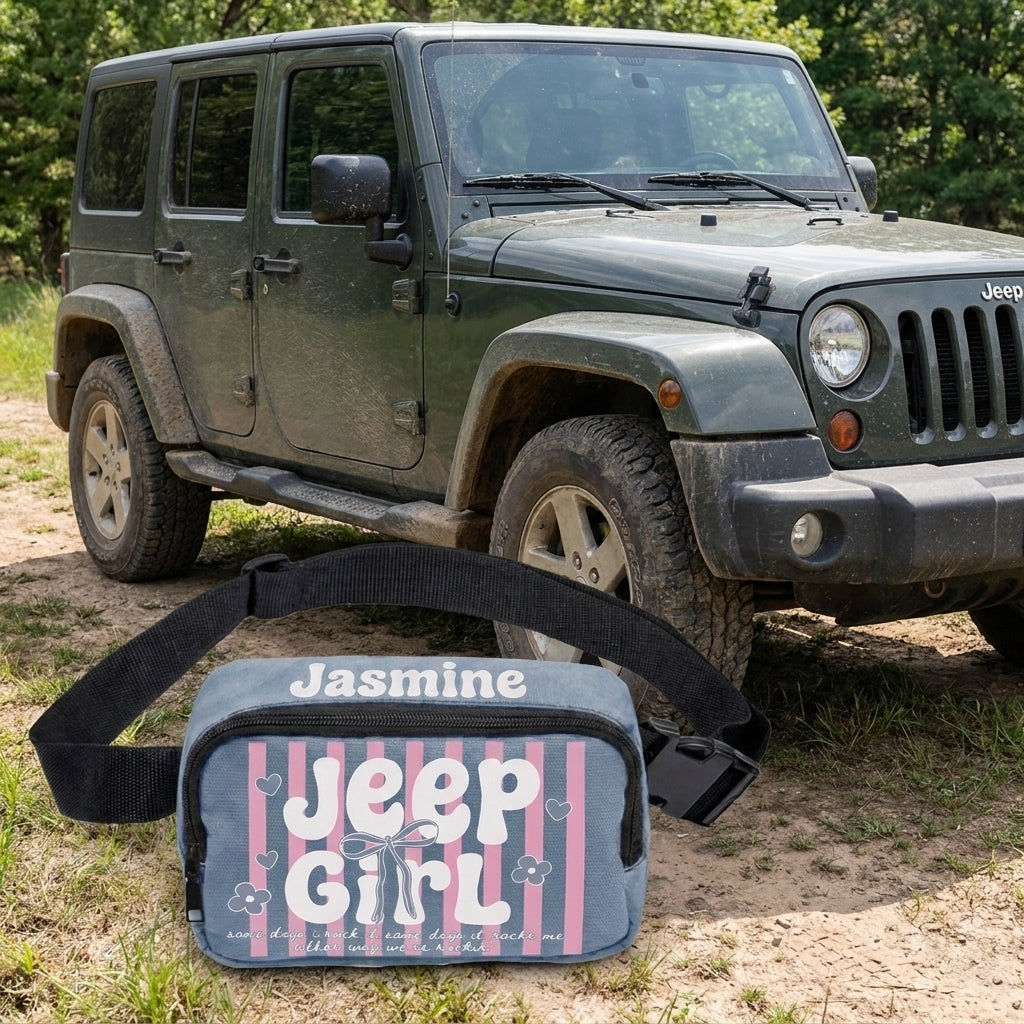 Jeep Girl Personalized Crossbody Belt Bag