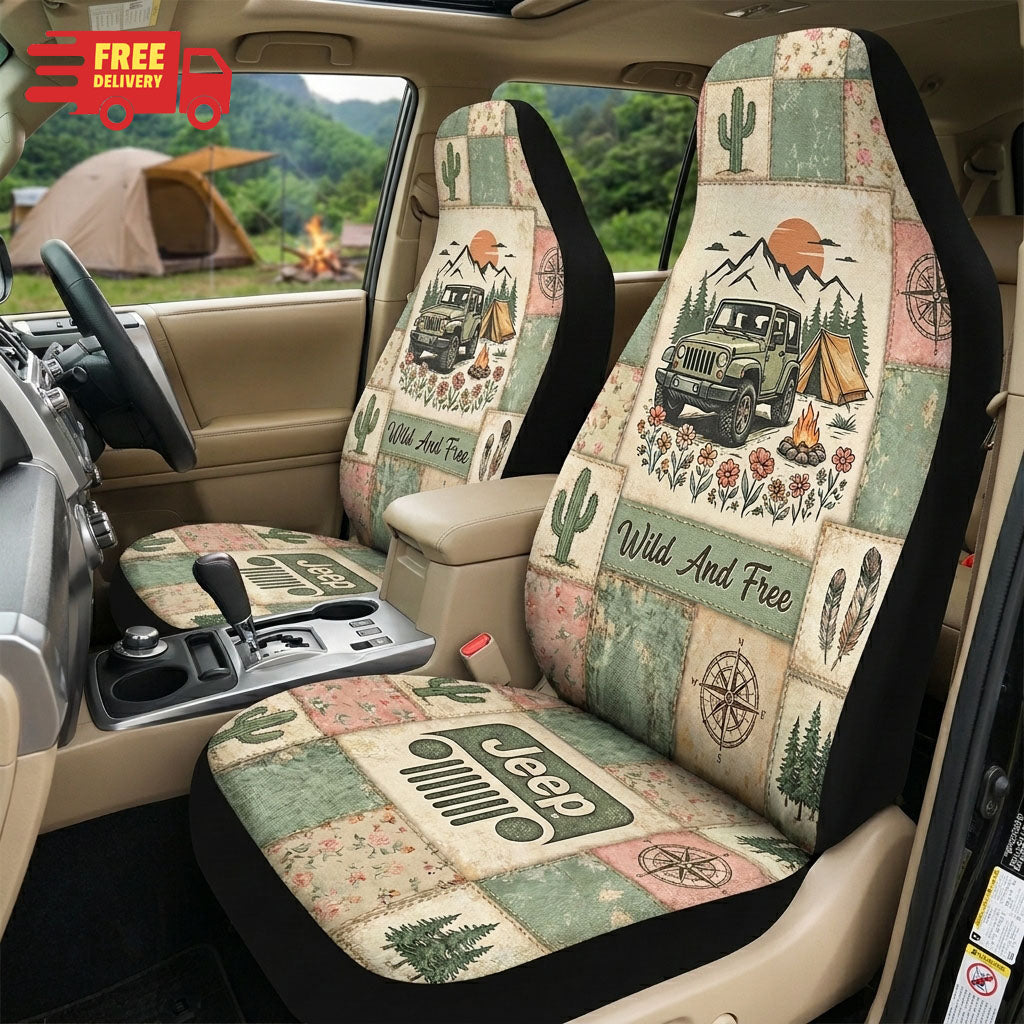 Wild And Free Car Seat Cover