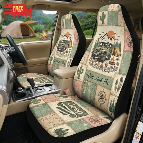 Wild And Free Car Seat Cover
