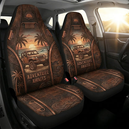 Adventure Awaits Car Seat Cover