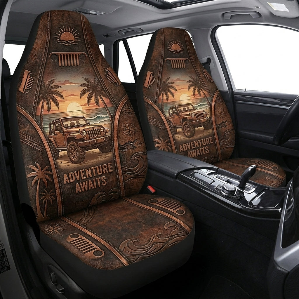 Adventure Awaits Car Seat Cover