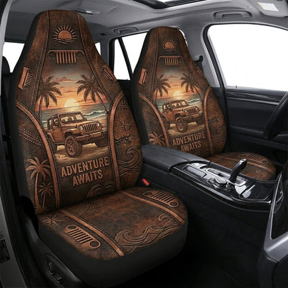 Adventure Awaits Car Seat Cover