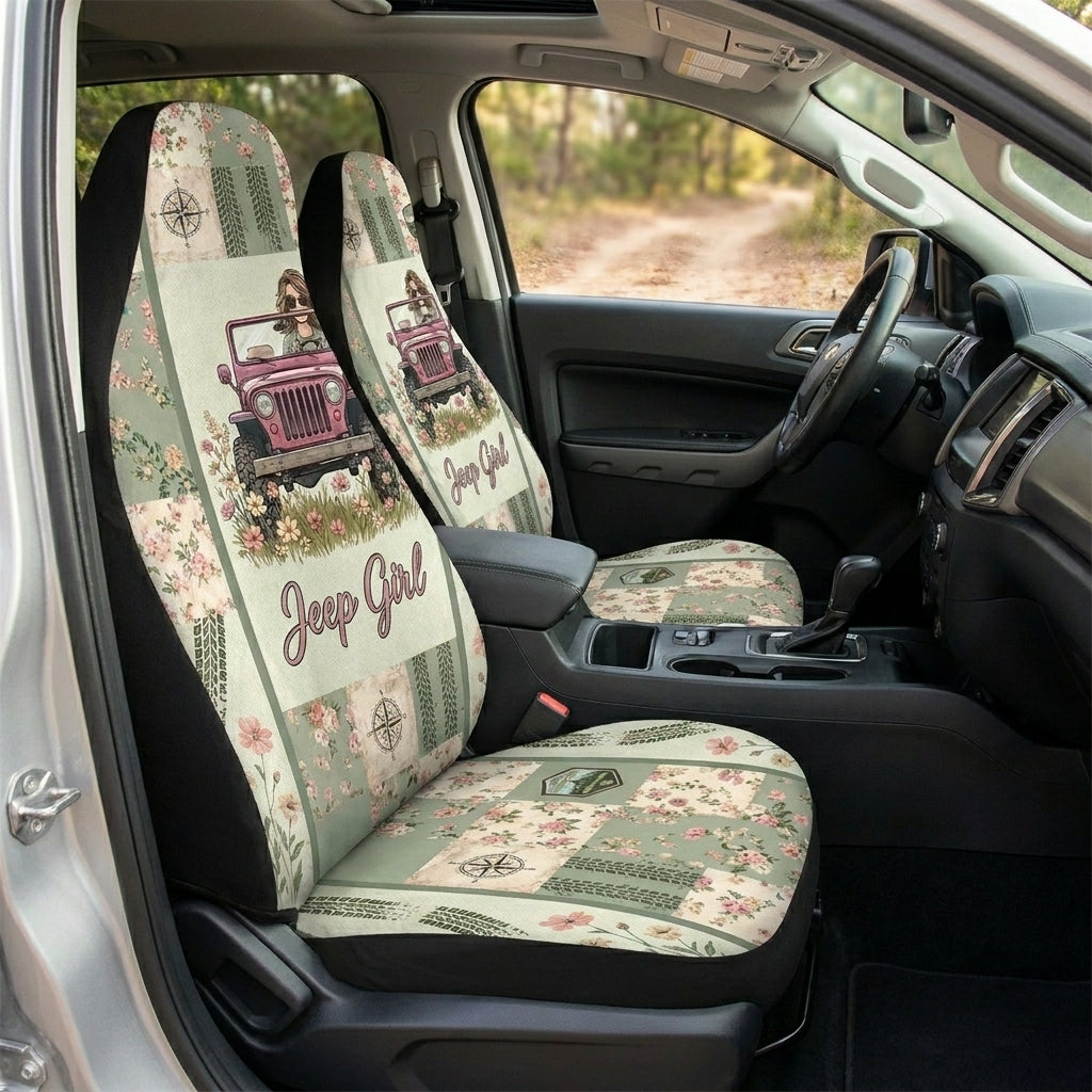 Jeep Girl Car Seat Cover