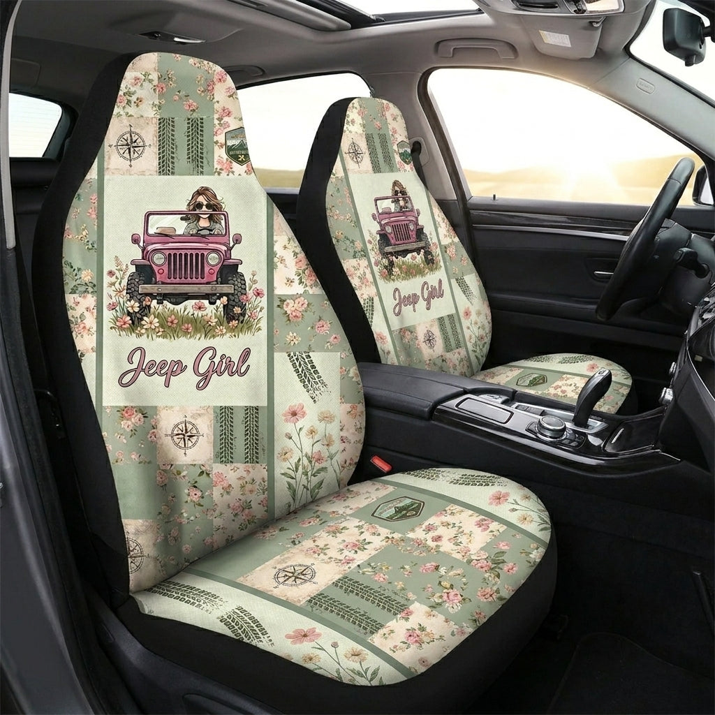 Jeep Girl Car Seat Cover