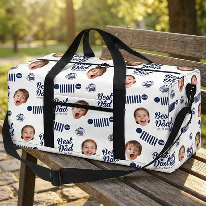 Jeep Dad Photo Personalized Duffle Bag