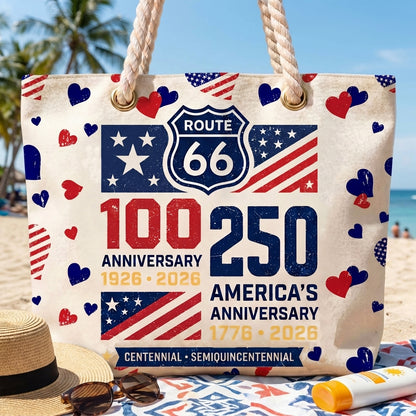 [Free delivery] Route 66 100 Years Anniversary Beach Bag