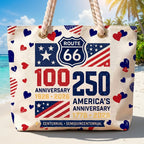 [Free delivery] Route 66 100 Years Anniversary Beach Bag