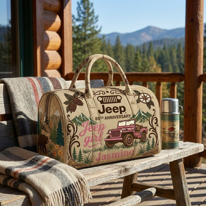 85th Anniversary Jeep Personalized Quilted Pillow Bag