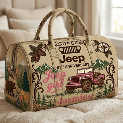85th Anniversary Jeep Personalized Quilted Pillow Bag