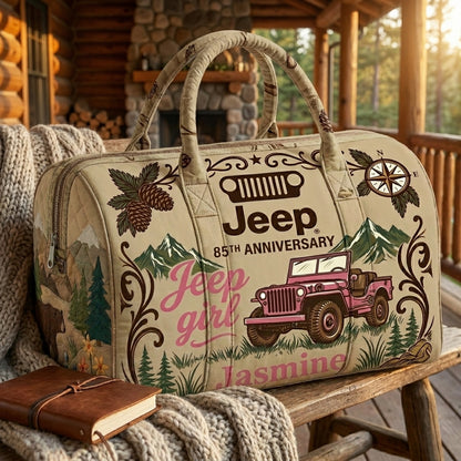 85th Anniversary Jeep Personalized Quilted Pillow Bag