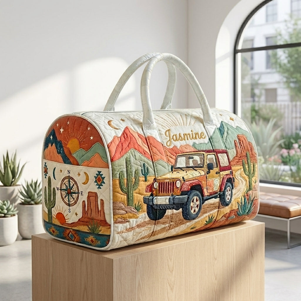 Roaming the Desert Trails Personalized Quilted Pillow Bag