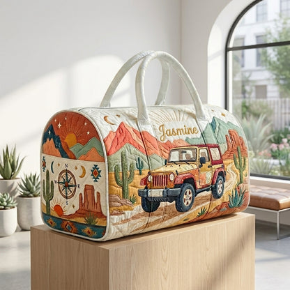 Roaming the Desert Trails Personalized Quilted Pillow Bag