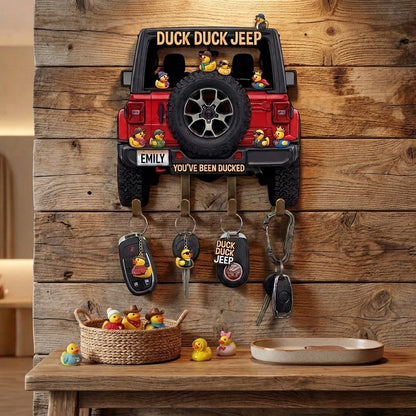 Duck Duck Jeep Personalized Acrylic Key Holder