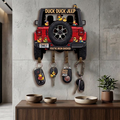 Duck Duck Jeep Personalized Acrylic Key Holder