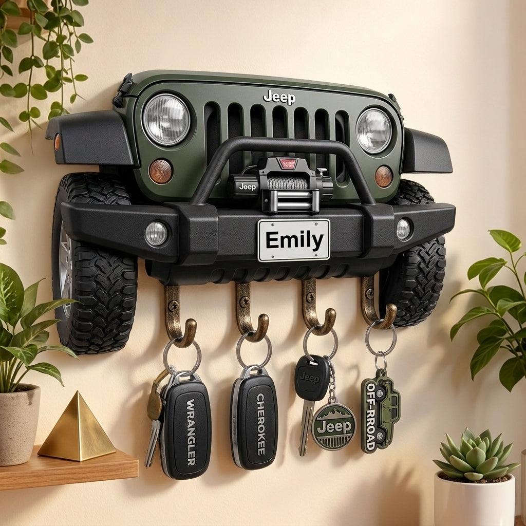 Jeep Personalized Acrylic Key Holder