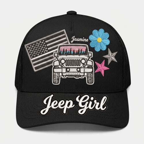 Jeep Girl Personalized Cap