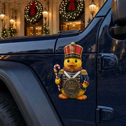 Jeep 85th anniversary Christmas duck vinyl magnet V3