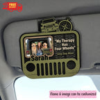 Jeep Dog Mom Personalized Acrylic Car Visor Clip
