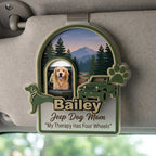 My Therapy Has Four Wheels Personalized Acrylic Car Visor Clip