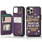 Barbie Wishes She Had My Jeep Leather Phone Case