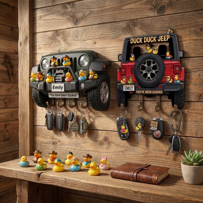 Duck Duck Jeep Personalized Acrylic Key Holder